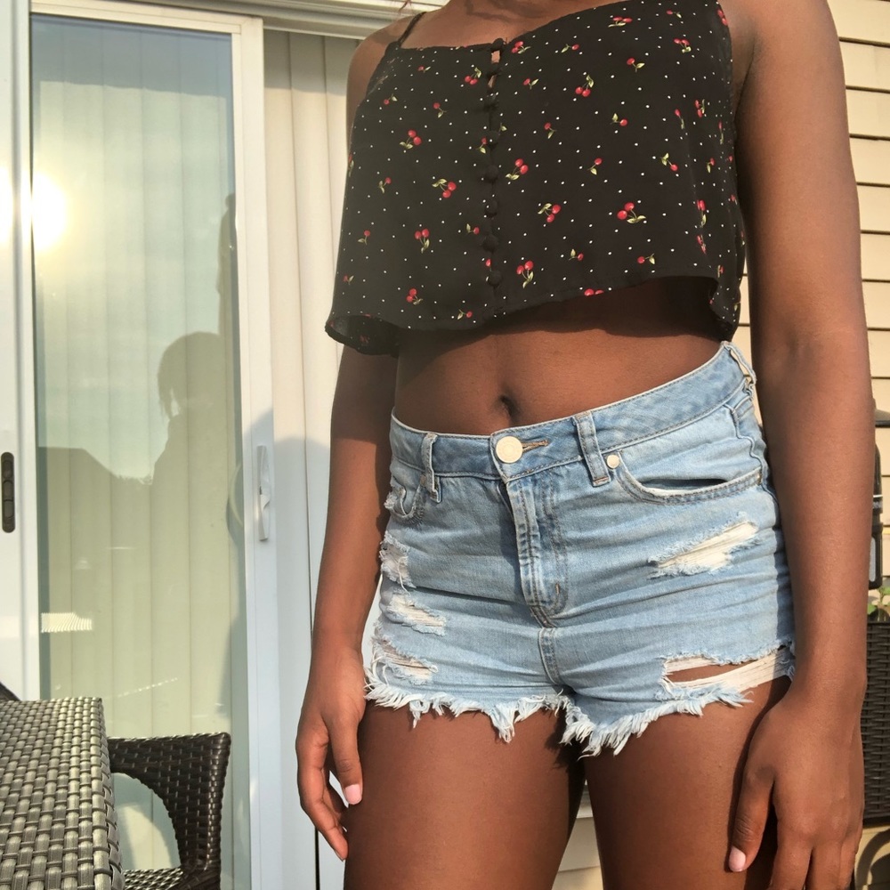 Black Cherry Crop Top
